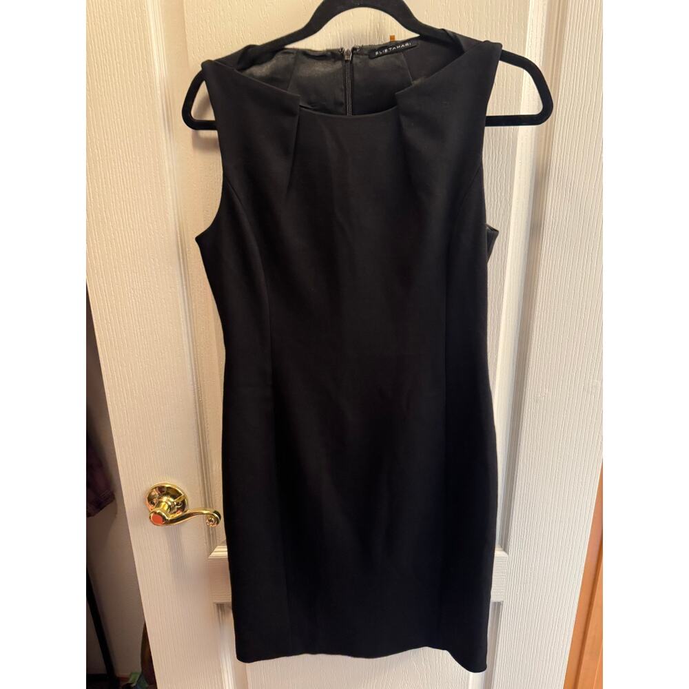 Elie Tahari Black Sheath Dress Size 4